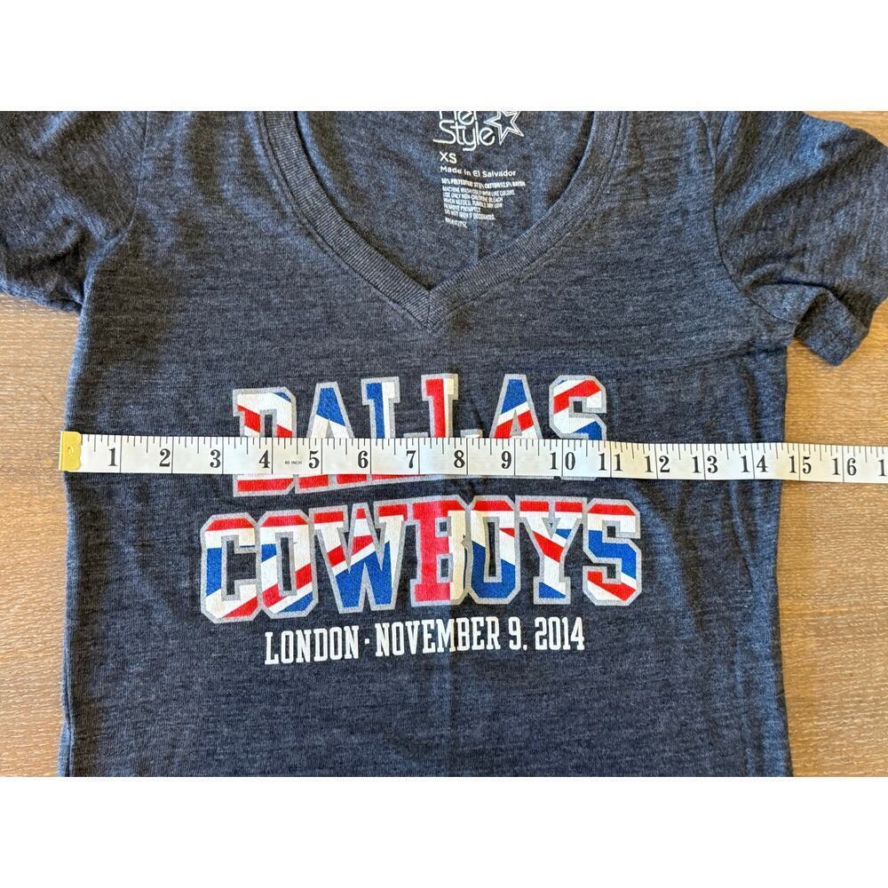 NFL DALLAS COWBOYS Her Style london 11/9/14 Football Tee T-Shirt XS - Picture 5 of 5